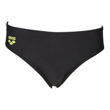 Load image into Gallery viewer, ONLY SIZE 26 - BOYS' GLIMMER BRIEF - BLACK - OntarioSwimHub