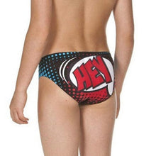 Load image into Gallery viewer, ONLY SIZE 26 - BOYS' HEY BRIEF - BLACK - OntarioSwimHub