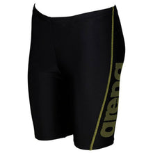 Load image into Gallery viewer, arena-boys-logo-jammer-black-soft-green-000996-560-ontario-swim-hub-1