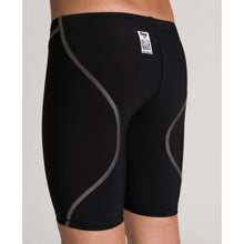 Load image into Gallery viewer, arena Race Suit for Boys in Black - Boys' Powerskin ST 2.0 Jammer model back close-up