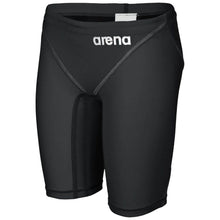 Load image into Gallery viewer, arena Race Suit for Boys in Black - Boys&#39; Powerskin ST 2.0 Jammer front left
