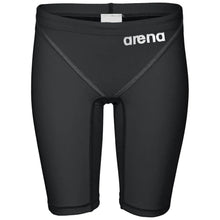Load image into Gallery viewer, arena Race Suit for Boys in Black - Boys' Powerskin ST 2.0 Jammer front