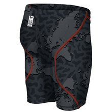Load image into Gallery viewer, BOYS' POWERSKIN ST 2.0 JAMMER back right LIMITED EDITION - GREY MAP - OntarioSwimHub