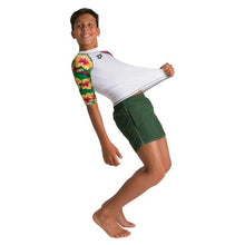 Load image into Gallery viewer, BOYS' SHORT SLEEVE ALLOVER RASH VEST - OntarioSwimHub