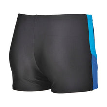Load image into Gallery viewer, ONLY SIZE 26 - BOYS' REN SHORTS - BLACK/BLUE - OntarioSwimHub