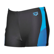 Load image into Gallery viewer, ONLY SIZE 26 - BOYS' REN SHORTS - BLACK/BLUE - OntarioSwimHub