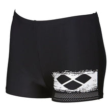 Load image into Gallery viewer, ONLY SIZE 26 - BOYS' SCRATCHY SHORTS - BLACK - OntarioSwimHub