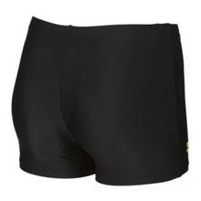 Load image into Gallery viewer, ONLY SIZE 26 - BOYS&#39; SCRATCHY SHORTS - BLACK/GREEN - OntarioSwimHub
