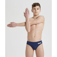 Load image into Gallery viewer,     arena-boys-solid-brief-navy-white-2a258-75-ontario-swim-hub-3