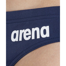 Load image into Gallery viewer,     arena-boys-solid-brief-navy-white-2a258-75-ontario-swim-hub-6