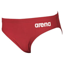 Load image into Gallery viewer,     arena-boys-solid-brief-red-white-2a258-45-ontario-swim-hub-1