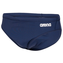 Load image into Gallery viewer, arena-boys-team-swim-brief-solid-navy-white-004774-750-ontario-swim-hub-1