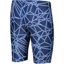 Load image into Gallery viewer, arena-carbonics-pro-jammer-navy-neon-blue-mens-back