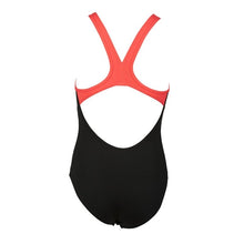 Load image into Gallery viewer, ONLY SIZE 26 - GIRLS' BIG LOGO ONE-PIECE SWIMSUIT - BLACK/PINK - OntarioSwimHub