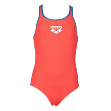 Load image into Gallery viewer, ONLY SIZE 26 - GIRLS' BIG LOGO ONE-PIECE SWIMSUIT - SHINY PINK - OntarioSwimHub