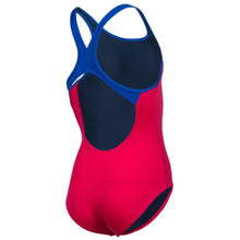 Load image into Gallery viewer, arena-girls-biglogo-swim-pro-back-one-piece-swimsuit-freak-rose-neon-blue-001332-980-ontario-swim-hub-3