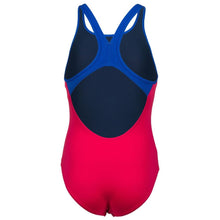 Load image into Gallery viewer, arena-girls-biglogo-swim-pro-back-one-piece-swimsuit-freak-rose-neon-blue-001332-980-ontario-swim-hub-4