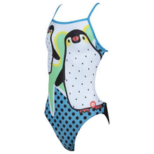 Load image into Gallery viewer, GIRLS' CRAZY PENGUINS ONE-PIECE - OntarioSwimHub