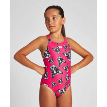 Load image into Gallery viewer, GIRLS' FUNNY DOGS V BACK ONE-PIECE - OntarioSwimHub