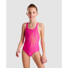 Load image into Gallery viewer, arena-girls-graphic-print-swim-pro-back-one-piece-swimsuit-freak-rose-soft-green-005115-960-ontario-swim-hub-5