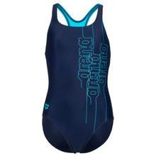 Load image into Gallery viewer, arena-girls-graphic-print-swim-pro-back-one-piece-swimsuit-navy-martinica-005115-780-ontario-swim-hub-2