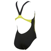 Load image into Gallery viewer, ONLY SIZE 26 - GIRLS' ILLUSION ONE-PIECE SWIMSUIT - BLACK - OntarioSwimHub