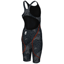 Load image into Gallery viewer, GIRLS' POWERSKIN ST 2.0 FBSLOB back right LIMITED EDITION - GREY MAP - OntarioSwimHub