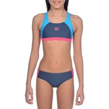 Load image into Gallery viewer, ONLY SIZE 26 - GIRLS' REN BIKINI - BLUE/PINK - OntarioSwimHub