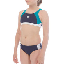 Load image into Gallery viewer, ONLY SIZE 26 - GIRLS' REN BIKINI - NAVY/WHITE - OntarioSwimHub