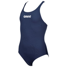 Load image into Gallery viewer, arena-girls-solid-swim-pro-one-piece-swimsuit-navy-white-2a611-75-ontario-swim-hub-1