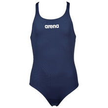 Load image into Gallery viewer,     arena-girls-solid-swim-pro-one-piece-swimsuit-navy-white-2a611-75-ontario-swim-hub-2
