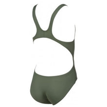 Load image into Gallery viewer, ONLY SIZE 26 - GIRLS' SOLID SWIM TECH ONE-PIECE SWIMSUIT - ARMY - OntarioSwimHub