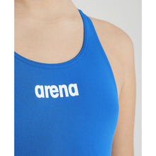 Load image into Gallery viewer,      arena-girls-solid-swim-tech-one-piece-swimsuit-royal-white-2a607-72-ontario-swim-hub-5
