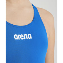 Load image into Gallery viewer,      arena-girls-solid-swim-tech-one-piece-swimsuit-royal-white-2a607-72-ontario-swim-hub-5