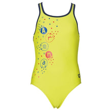 Load image into Gallery viewer, ONLY SIZE 26 - GIRLS' SUBMARINE ONE-PIECE SWIMSUIT - YELLOW - OntarioSwimHub