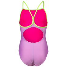 Load image into Gallery viewer, arena-girls-swimsuit-light-drop-solid-lilac-soft-green-005919-900-ontario-swim-hub-3