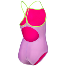Load image into Gallery viewer,     arena-girls-swimsuit-light-drop-solid-lilac-soft-green-005919-900-ontario-swim-hub-4