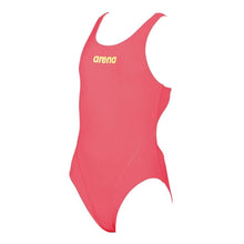 Load image into Gallery viewer, ONLY SIZE 26 - GIRLS' SOLID SWIM TECH ONE-PIECE SWIMSUIT - FLUO RED - OntarioSwimHub