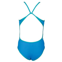 Load image into Gallery viewer, ONLY SIZE 26 - GIRLS' TEAM STRIPE ONE-PIECE SWIMSUIT - BLUE - OntarioSwimHub