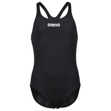 Load image into Gallery viewer, arena-girls-team-swimsuit-swim-pro-solid-black-white-005755-550-ontario-swim-hub-2