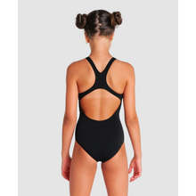 Load image into Gallery viewer, arena-girls-team-swimsuit-swim-pro-solid-black-white-005755-550-ontario-swim-hub-6
