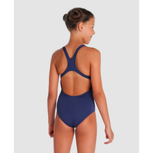 Load image into Gallery viewer, arena-girls-team-swimsuit-swim-pro-solid-navy-white-004762-750-ontario-swim-hub-6