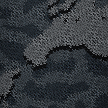 Load image into Gallery viewer, MEN'S POWERSKIN ST 2.0 JAMMER LIMITED EDITION - GREY MAP close-up - OntarioSwimHub