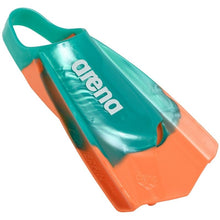 Load image into Gallery viewer, LIMITED EDITION POWERFIN PRO FED SWIM FINS - AQUA/ORANGE - OntarioSwimHub