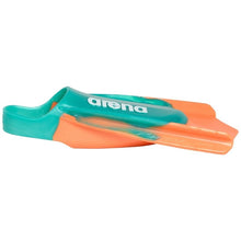 Load image into Gallery viewer, LIMITED EDITION POWERFIN PRO FED SWIM FINS - AQUA/ORANGE - OntarioSwimHub