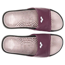 Load image into Gallery viewer, arena-marco-x-grip-poly_hook-slides-rose-wine-red-80635-104-ontario-swim-hub-2