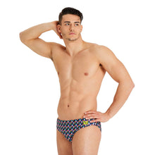 Load image into Gallery viewer, arena-mens-allover-brief-asphalt-multi-005244-550-ontario-swim-hub-5