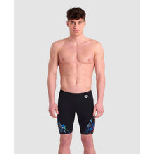 Load image into Gallery viewer, arena-mens-allover-swim-jammer-black-multi-005564-550-ontario-swim-hub-5