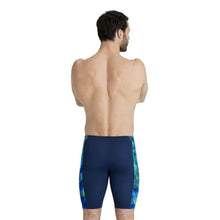 Load image into Gallery viewer, arena-mens-allover-swim-jammer-navy-neon-blue-multi-005022-750-ontario-swim-hub-7