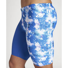Load image into Gallery viewer, arena-mens-crazy-aliens-jammer-neon-blue-white-multi-004067-800-ontario-swim-hub-6